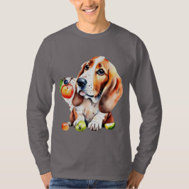 Niedlicher Hund und Obst T-Shirt