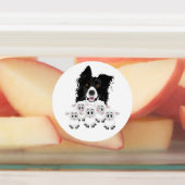 Niedlicher Hund und Schafe Etiketten (Befestigt)