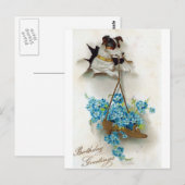 Niedlicher Hund und Schuhe Geburtstagsgrüße Postkarte (Vorne/Hinten)