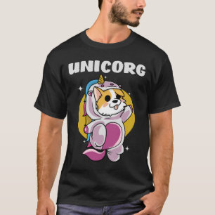 Niedlicher Hund Unicorg Pembroke Welsh Corgi Ower T-Shirt