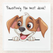 Niedlicher Hund - Untersetzer (Vorderseite)