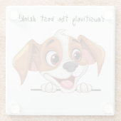 Niedlicher Hund - Untersetzer (Rückseite)