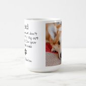 Niedlicher Hund Vater Custom Pet Foto Vatertag Kaffeetasse (Mittel)