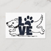 Niedlicher Hund Visitenkarte (Rückseite)
