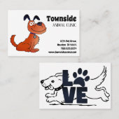 Niedlicher Hund Visitenkarte (Vorne/Hinten)