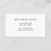 Niedlicher Hund Visitenkarte (Rückseite)