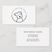Niedlicher Hund Visitenkarte (Vorne/Hinten)