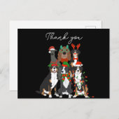 Niedlicher Hund Weihnachten vielen Dank (Vorne/Hinten)