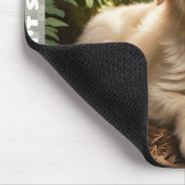 Niedlicher Hund Welpe Golden Retriever Individuell Mousepad (Ecke)