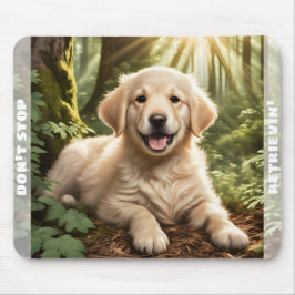 Niedlicher Hund Welpe Golden Retriever Individuell Mousepad