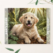 Niedlicher Hund Welpe Golden Retriever Individuell Puzzle