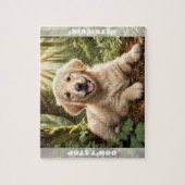 Niedlicher Hund Welpe Golden Retriever Individuell Puzzle (Vertikal)