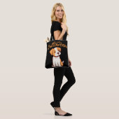 Niedlicher Hund Welpe Happy Hallowen Tasche (Am Model)