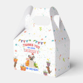 Niedlicher Hund Welpe-Kind-Geburtstagsparty Geschenkschachtel (Rückseite)