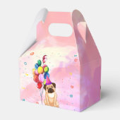 Niedlicher Hund Welpe-Kind-Geburtstagsparty Geschenkschachtel (Rückseite)