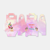 Niedlicher Hund Welpe-Kind-Geburtstagsparty Geschenkschachtel (Ungefaltet)