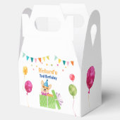 Niedlicher Hund Welpe-Kind-Geburtstagsparty Geschenkschachtel (Geöffnet)