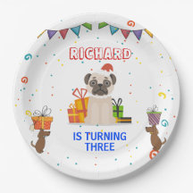 Niedlicher Hund Welpe-Kind-Geburtstagsparty