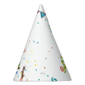 Niedlicher Hund Welpe-Kind-Geburtstagsparty Partyhütchen (Rechts)