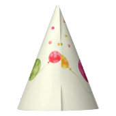 Niedlicher Hund Welpe-Kind-Geburtstagsparty Partyhütchen (Rückseite)