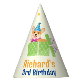 Niedlicher Hund Welpe-Kind-Geburtstagsparty Partyhütchen