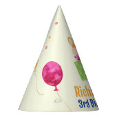 Niedlicher Hund Welpe-Kind-Geburtstagsparty Partyhütchen (Links)