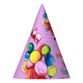 Niedlicher Hund Welpe-Kind-Geburtstagsparty Partyhütchen (Links)