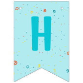 Niedlicher Hund Welpe-Kind-Geburtstagsparty Wimpelkette (Zweite Fahne)