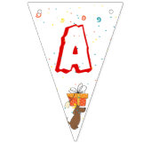 Niedlicher Hund Welpe-Kind-Geburtstagsparty Wimpelkette (Dritte Fahne)