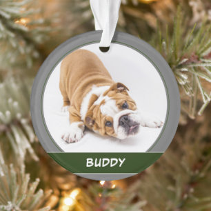 Niedlicher Hund Welpe Modernes Weihnachtsgebäck Fo Ornament