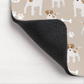 Niedlicher Hund Welpe Paw Druckmuster Mousepad (Ecke)