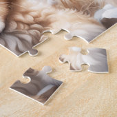 Niedlicher Hund Welpe Winterschnee Individuelle Na Puzzle (Seite)