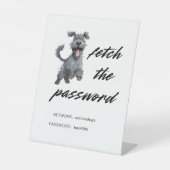 Niedlicher Hund WiFi Internet Sockelschild (Vorderseite)