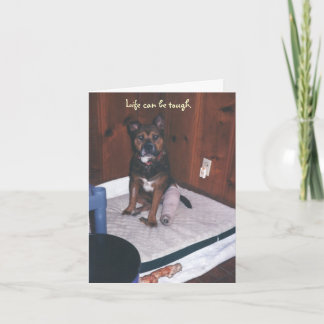 Niedlicher Hund wird gut/gebrochen Karte