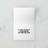 Niedlicher Hund wird gut Grußkarte Karte (Innenseite)