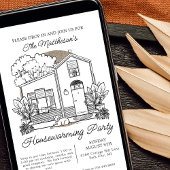 Niedlicher Hund Zuhause fallen im Party der Hausha Einladung