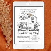 Niedlicher Hund Zuhause fallen im Party der Hausha Einladung