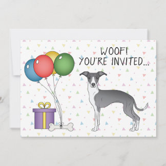 Niedlicher Hund zum Geburtstag Einladung