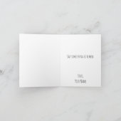 Niedlicher Hund zum Geburtstag geklappte Grußkarte Karte (Innenseite)