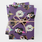 Niedlicher Hund zum Geburtstag Geschenkpapier Set (Beispiel)