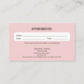 Niedlicher Hunde-Sitter Groomer Pet Care Termin Visitenkarte (Rückseite)