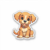 Niedlicher Hundeaufkleber Aufkleber (Vorderseite)