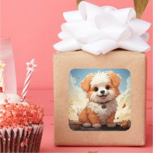 Niedlicher Hundeaufkleber