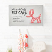 Niedlicher Hundeballon Pflege von Haustieren Pfleg Banner (Insitu)