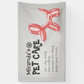 Niedlicher Hundeballon Pflege von Haustieren Pfleg Banner (Vertikal)