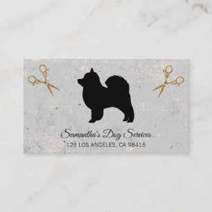 Niedlicher Hundebau Elegant Shears Visitenkarte