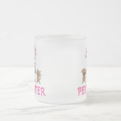 Niedlicher HundeBerufs-HaustierSitter Mattglastasse (Mittel)