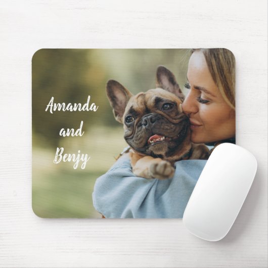 Niedlicher Hundebesitzer personalisiert Mousepad (Mit Mouse)