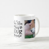 Niedlicher Hundebonat | Hund Lover2-Fotos  Kaffeetasse (VorderseiteRechts)