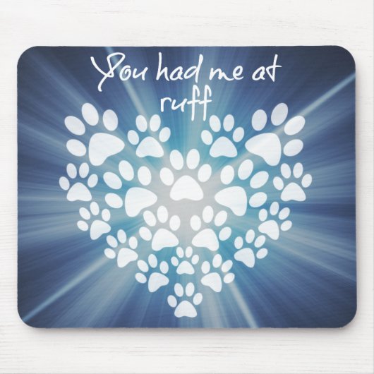 Niedlicher Hundebonat Sie hatten mich bei Ruff Mousepad (Vorne)